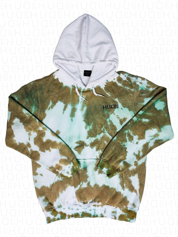 Tie Dye Hoodie Brown Tea - Hudivyn Premium Cotton Pullover Hoodie