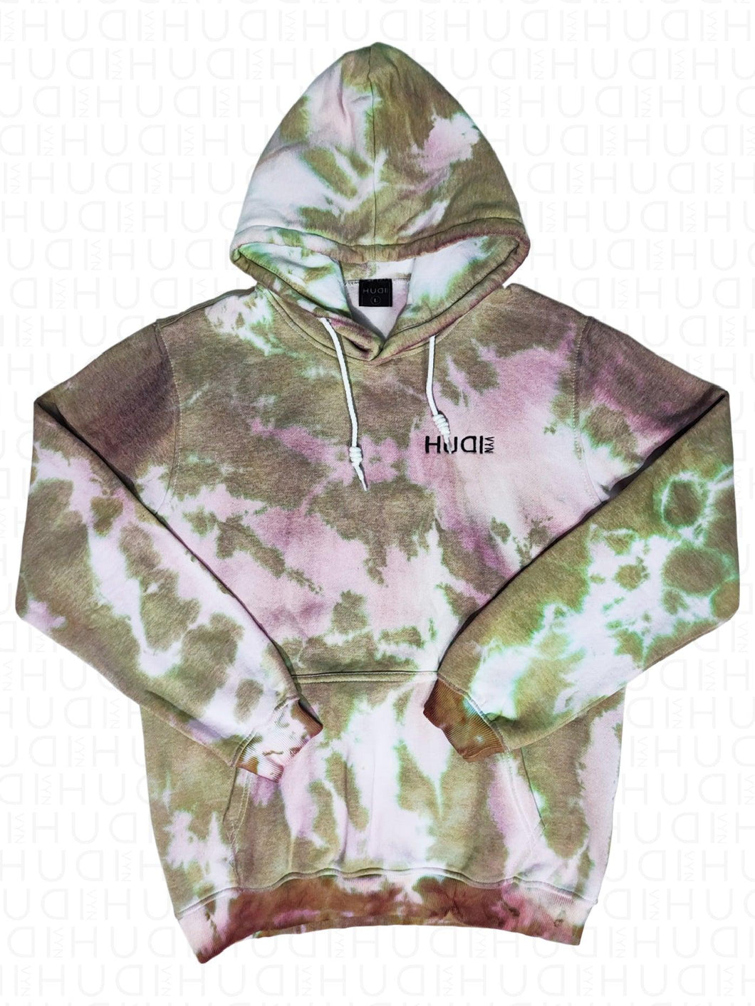 Tie Dye Hoodie Dark Moiety - Hudivyn Premium Cotton Pullover Hoodie