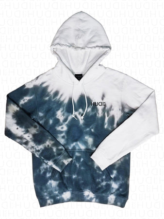 Tie Dye Hoodie Dark Moiety - Hudivyn Premium Cotton Pullover Hoodie