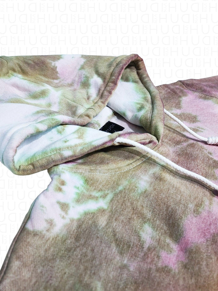 Tie Dye Hoodie Dark Moiety - Hudivyn Premium Cotton Pullover Hoodie