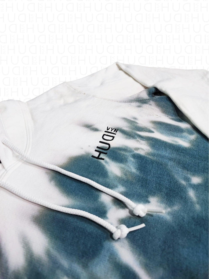 Tie Dye Hoodie Dark Moiety - Hudivyn Premium Cotton Pullover Hoodie