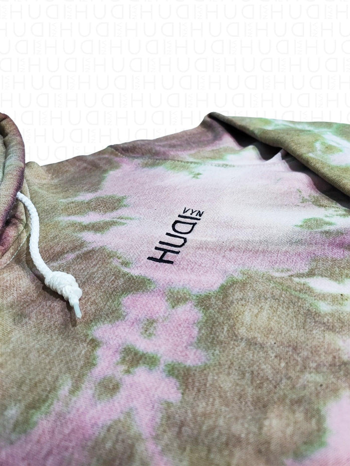 Tie Dye Hoodie Dark Moiety - Hudivyn Premium Cotton Pullover Hoodie