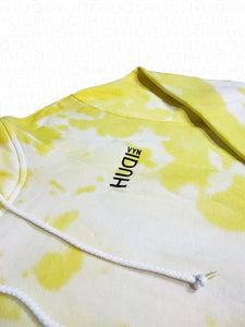 Tie Dye Hoodie Sunshine Yellow - Hudivyn Premium Cotton Pullover Hoodie